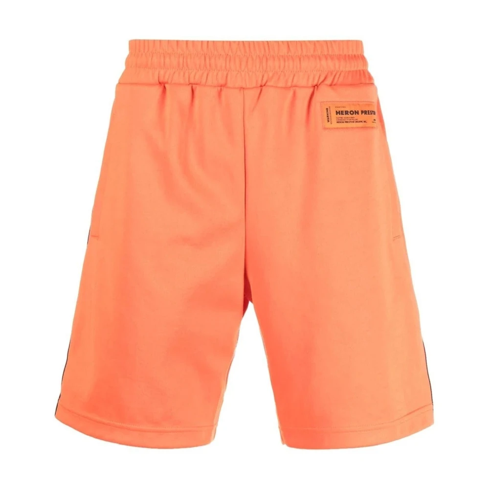Heron Preston Oranje Shorts Ss22 Elastische Taille Orange Heren