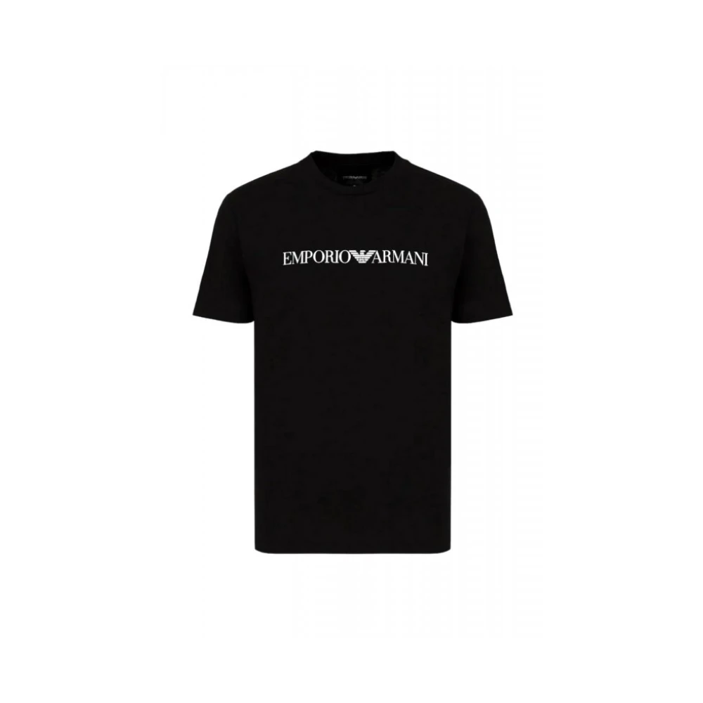 Emporio Armani Hombre Negro Camisetas, Talla: 2XL