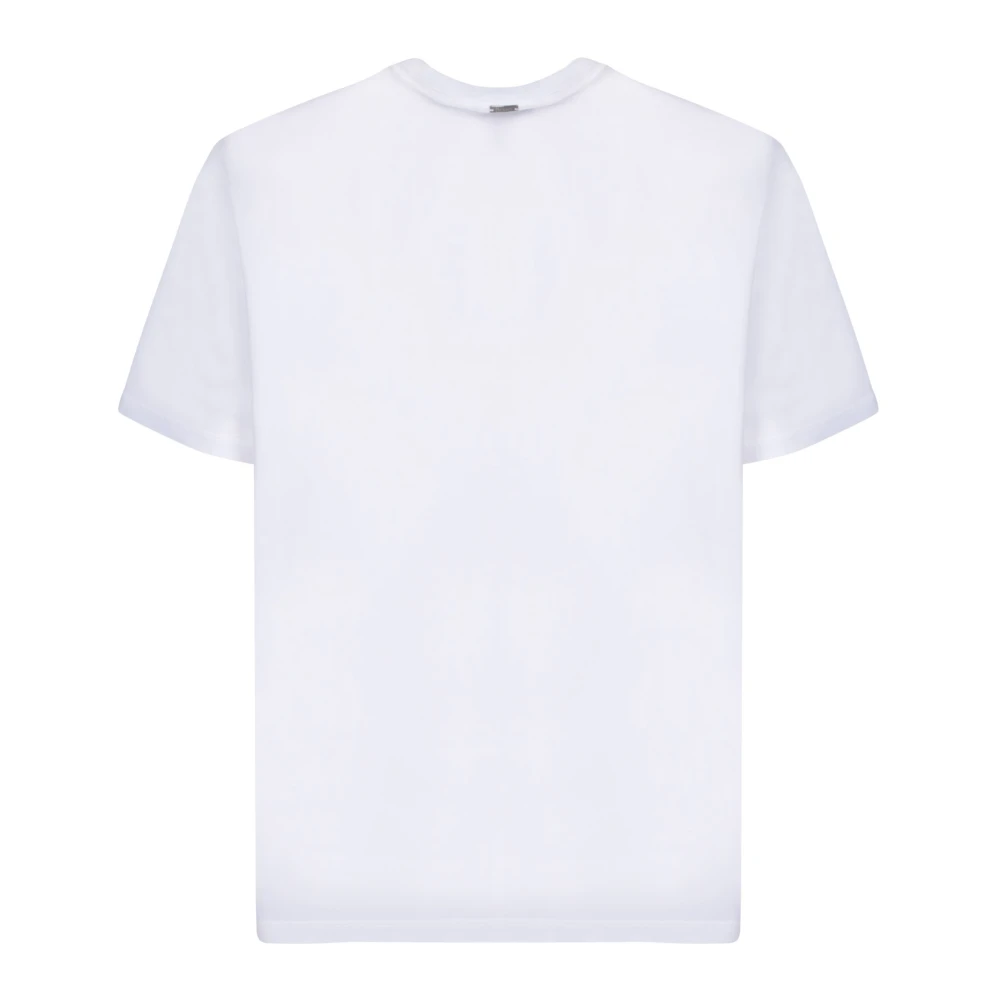 Herno Witte T-shirts en Polos met Overlock-stiksels White Heren