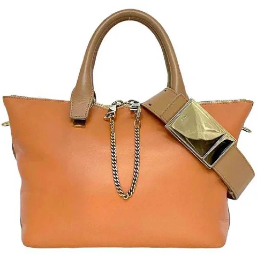 Chloé Pre-owned Leather handbags Beige Dames