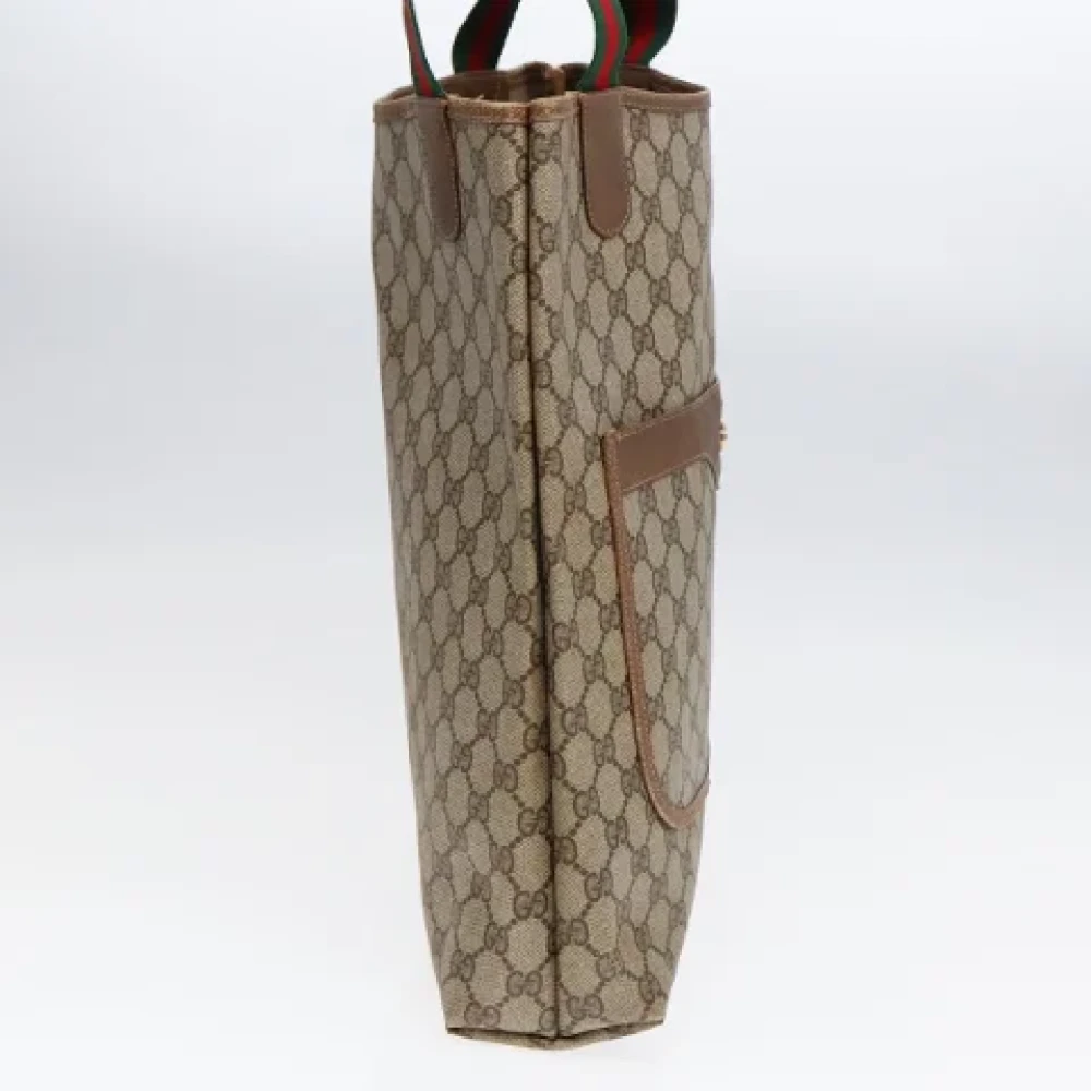 Gucci Vintage Pre-owned Leather totes Beige Dames