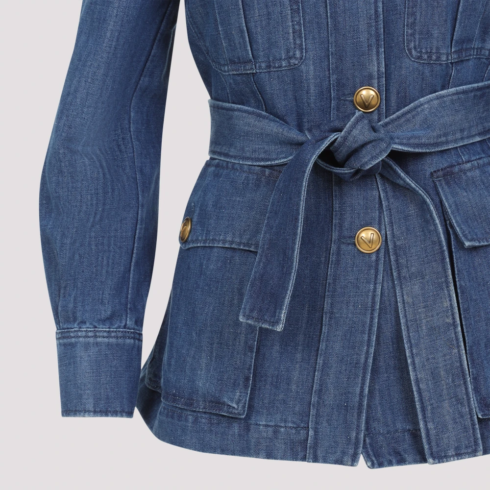 Valentino Blauwe Jas voor Vrouwen Blue Dames