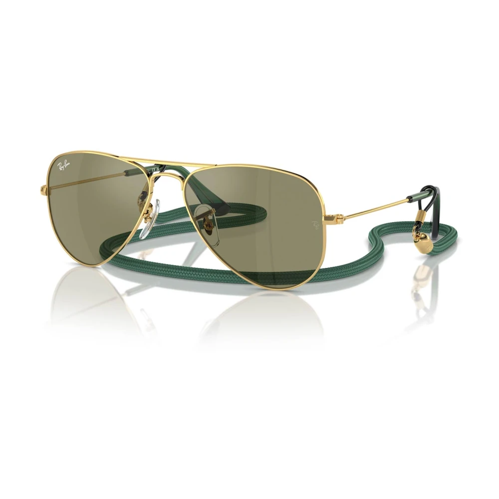 Ray-Ban Unisex Yellow Sunglasses, 52 Mm, Junior Aviator Metal Sunglasses