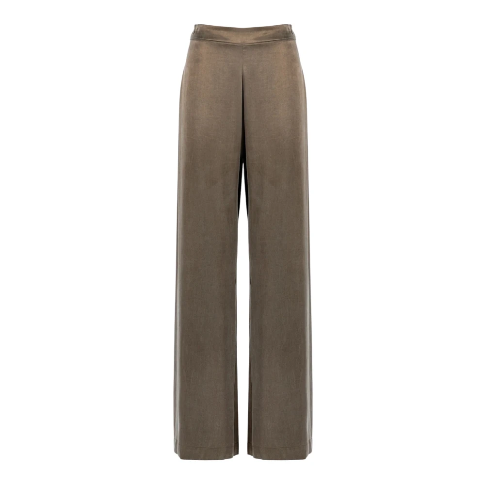 Nenette Women's Green Pantalone Ethel - Wide Trousers - S - Trousers