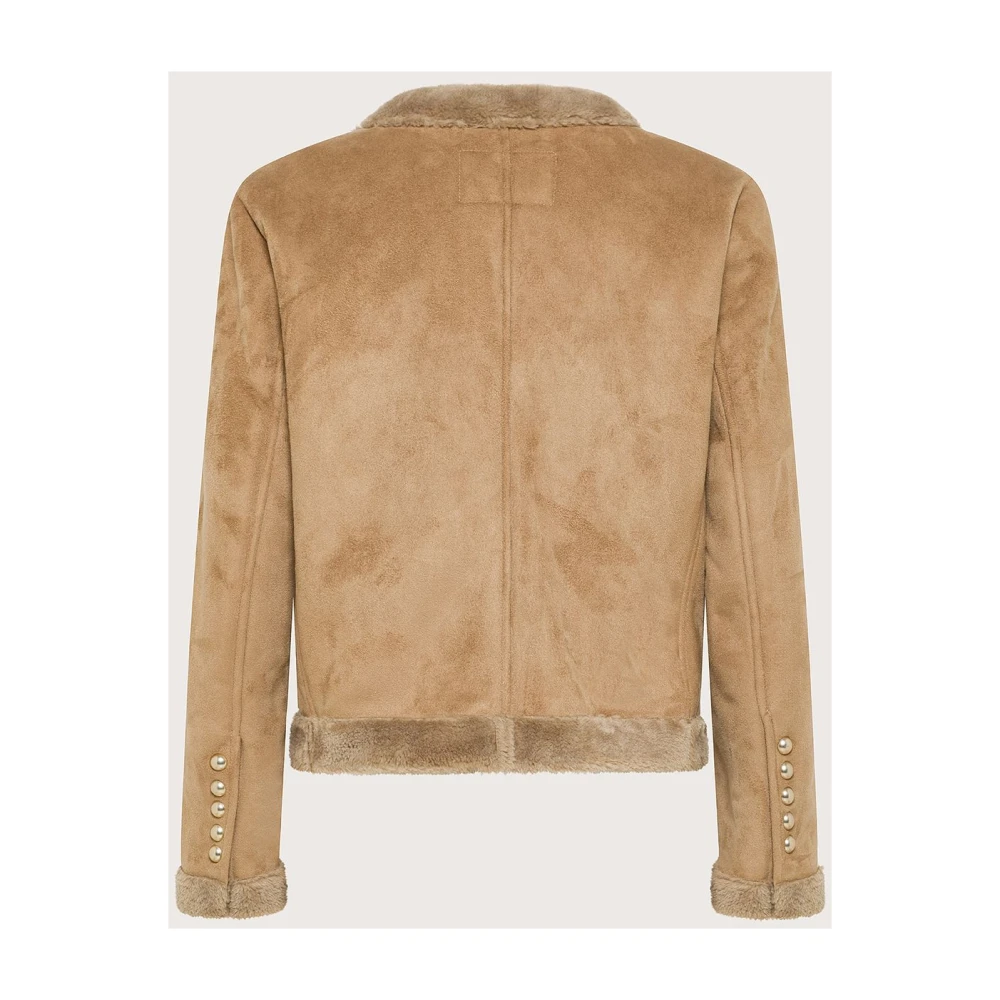 Seventy Lichtgewicht ronde hals jas voor vrouwen Brown Dames