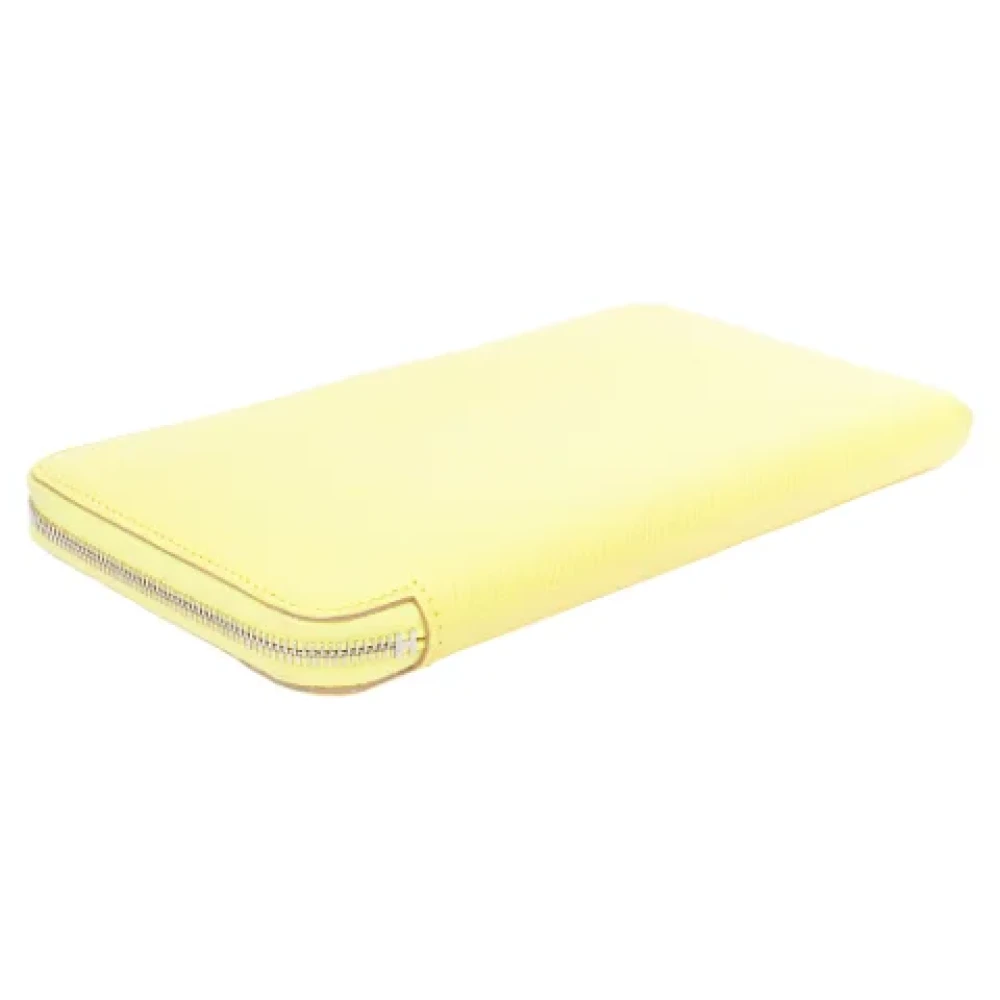 Hermès Vintage Pre-owned Leather wallets Yellow Dames