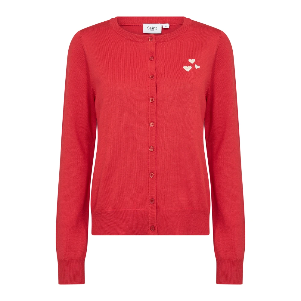 Saint Tropez Valentinasz Cardigan Flame Scarlet Red Dames