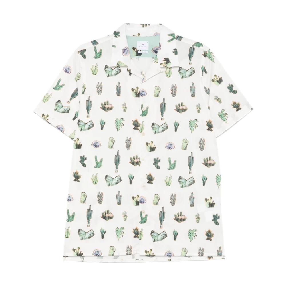 PS By Paul Smith Wit Katoenen Overhemd Stijlvol Veelzijdig White Heren