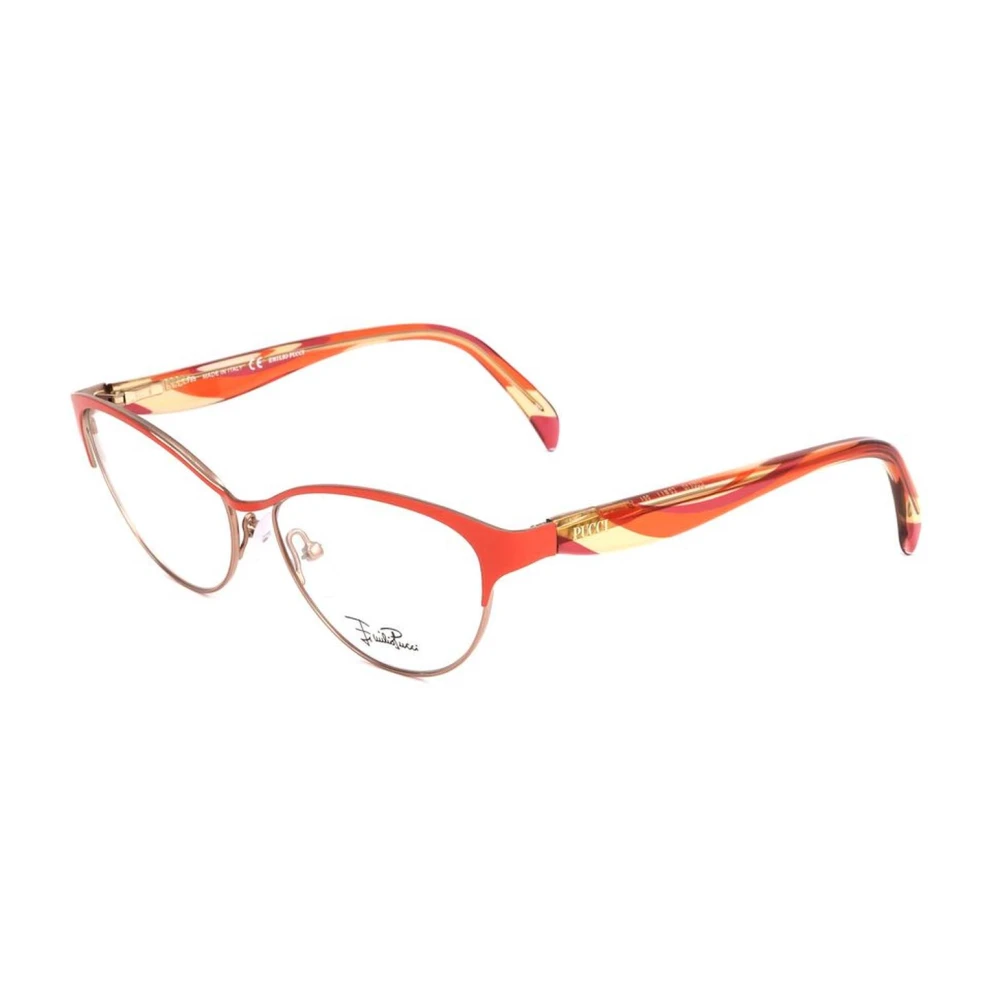EMILIO PUCCI Roze Metalen Frames met Gouden Wijzerplaat Multicolor Dames