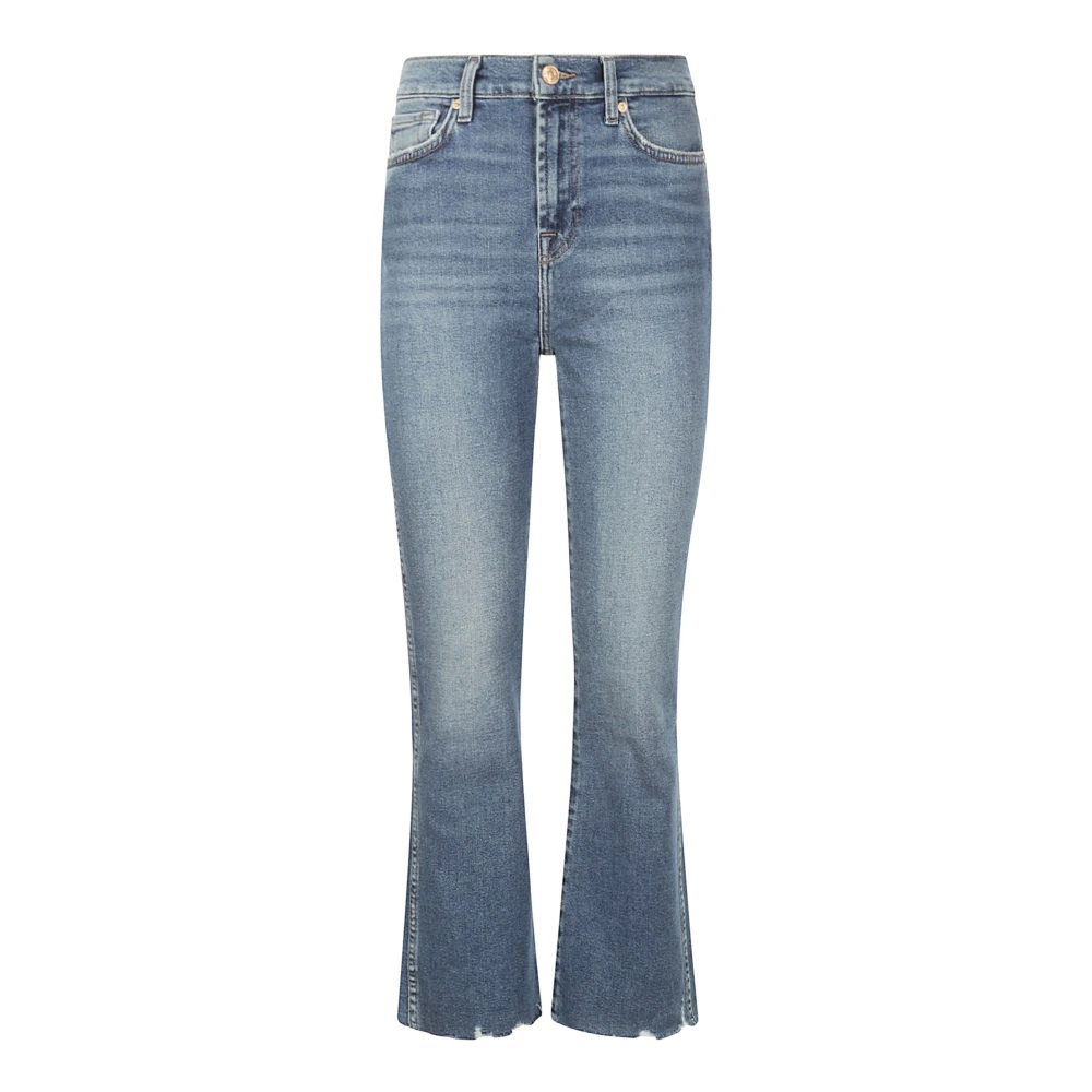 7 For All Mankind Slim Kick Jeans Blue Dames