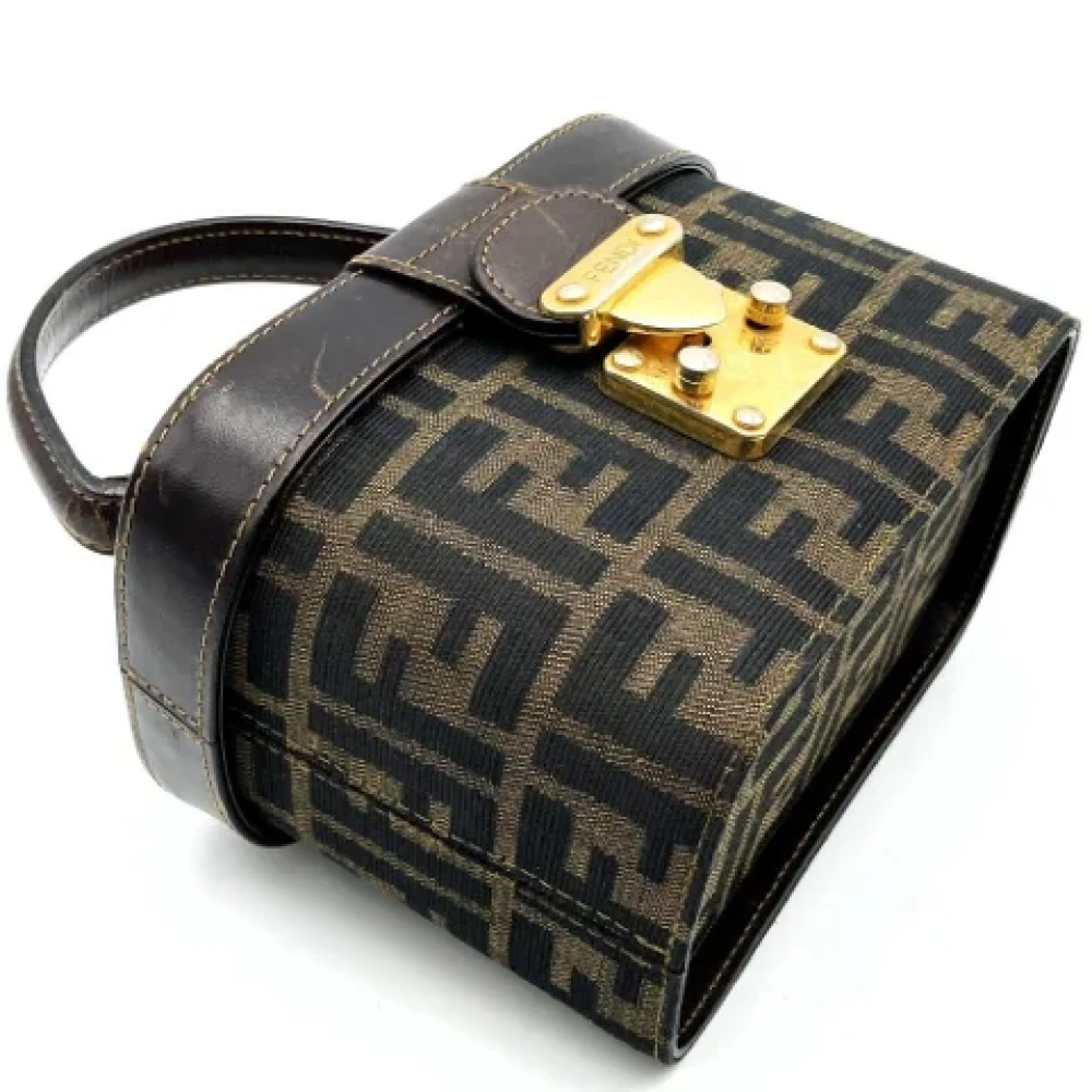 Fendi Vintage Pre-owned Leather fendi-bags Brown Dames