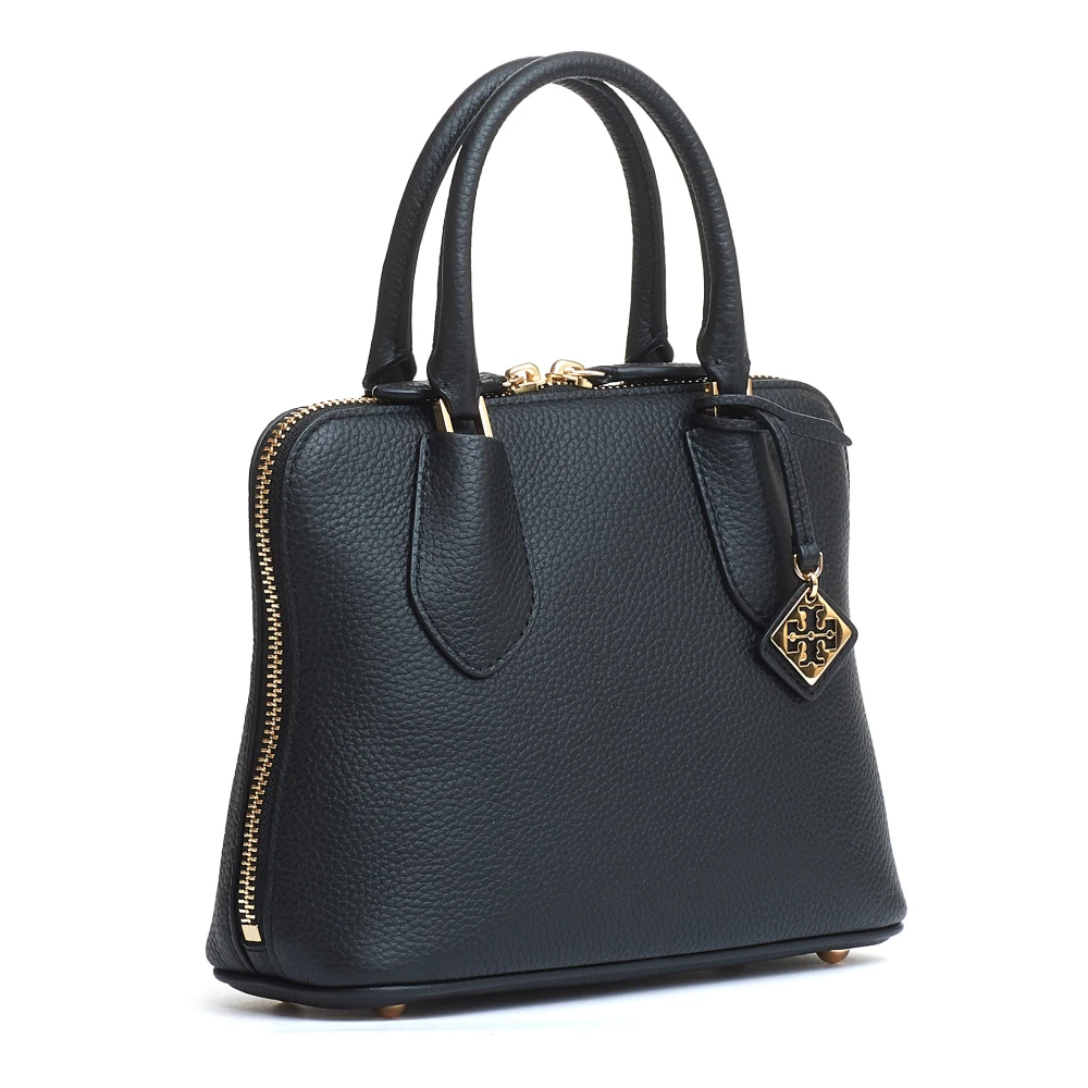 TORY BURCH Zwarte Handtas Swing Leer Crossbody Black Dames