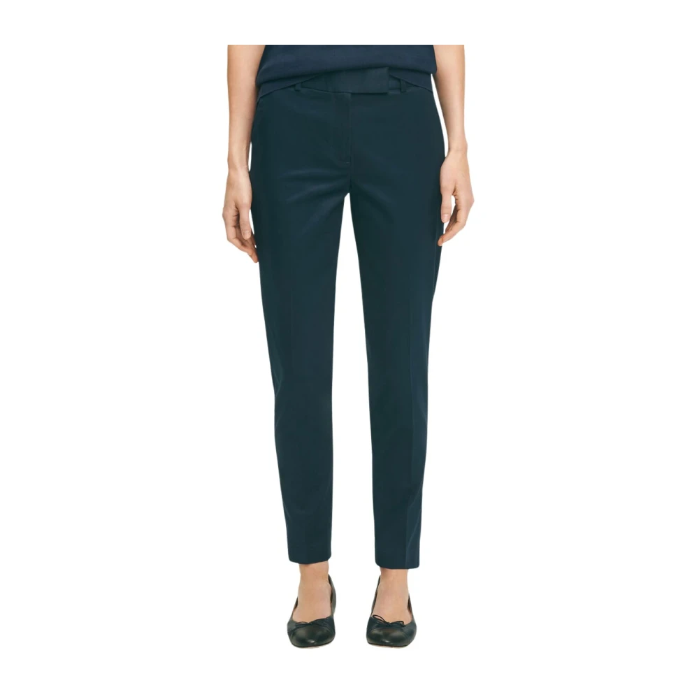 Brooks Brothers Stretch katoen twill voordeel chino Blue Dames