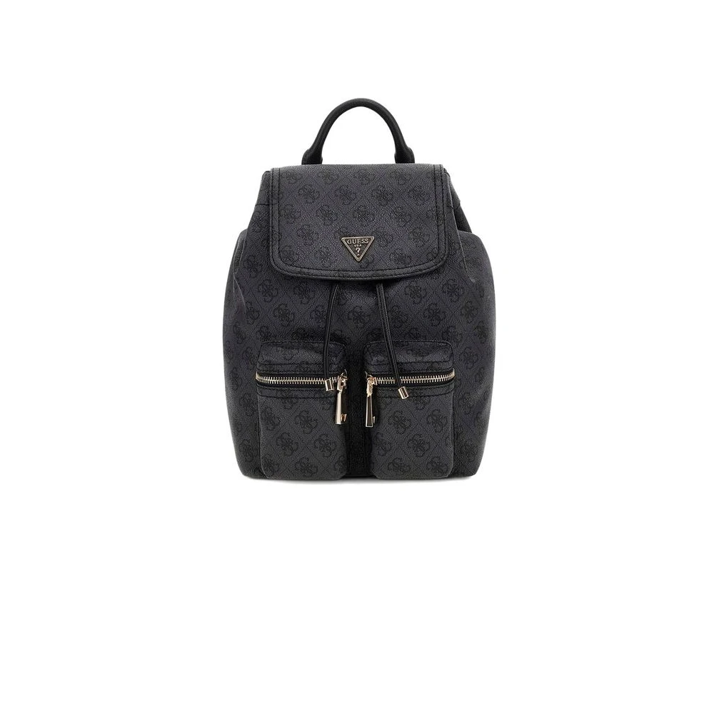 Guess , Backpacks, Female, Black, One Size, Manhattan Ii Flap Backpack
