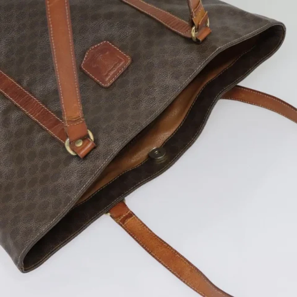 Celine Vintage Pre-owned Canvas handbags Brown Dames
