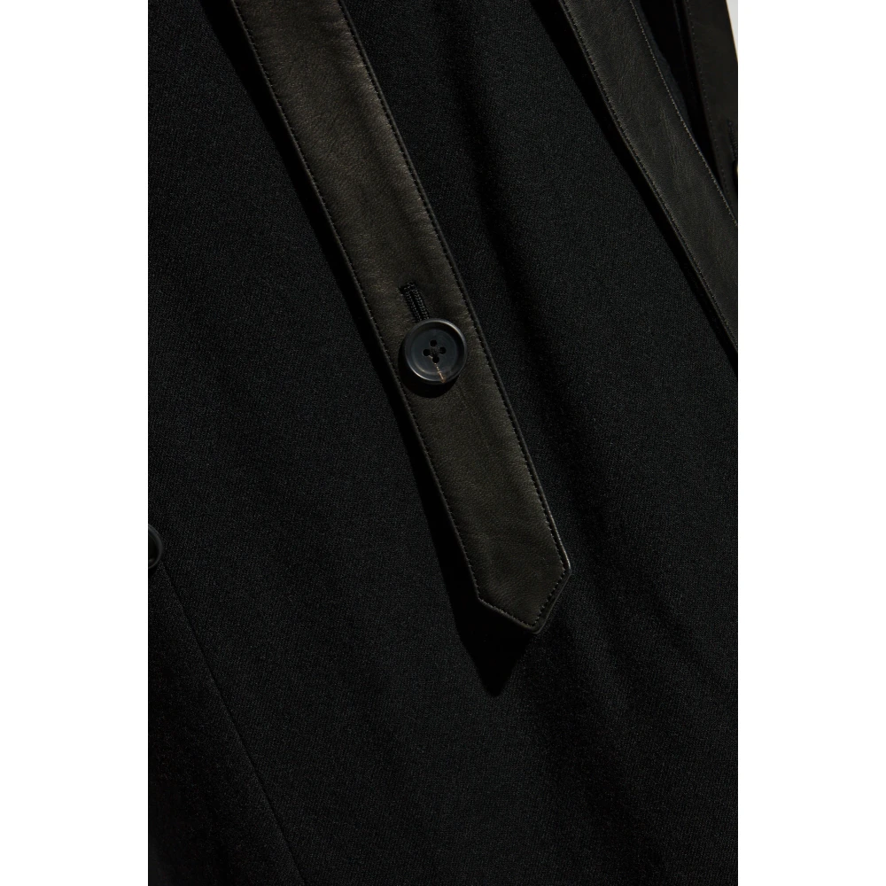 Y-3 Wollen jas Black Heren