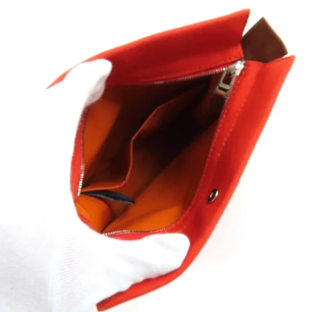 Hermès Vintage Pre-owned Cotton clutches Orange Dames