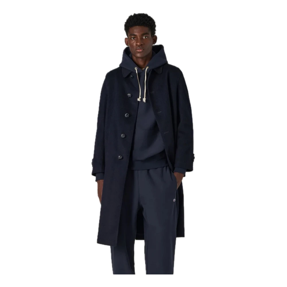 Champion Geborstelde Fleece Hoodie Collectie Blue Heren