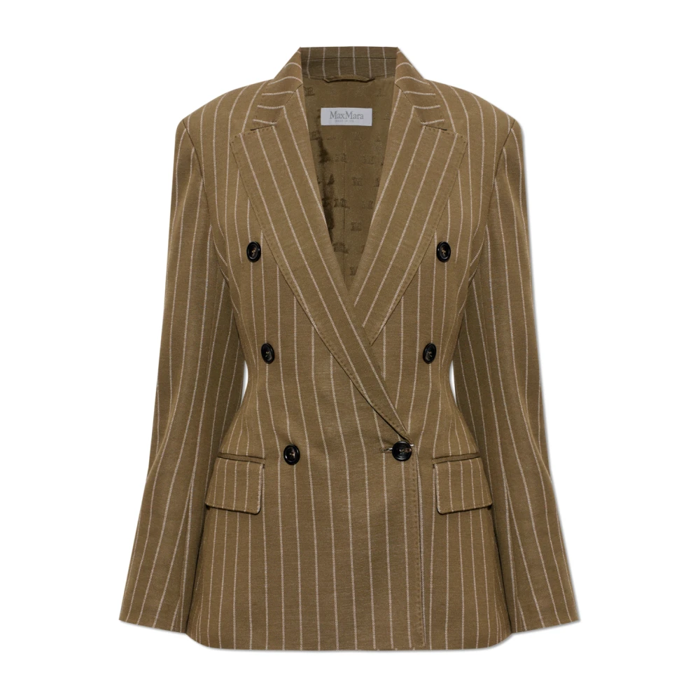Max Mara Green Blazers, Female, M, Balta Blazer