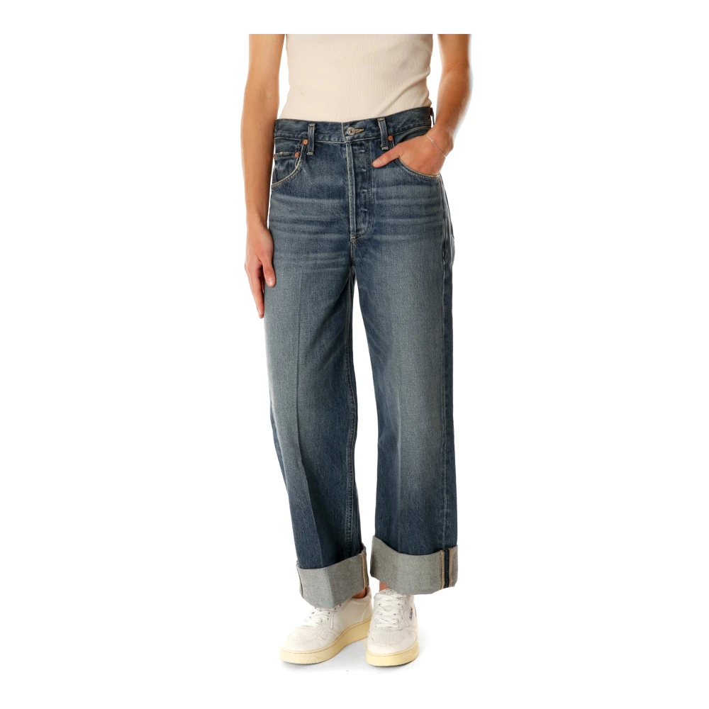 Citizens of Humanity Baggy Straight Fit Jeans Blue Dames