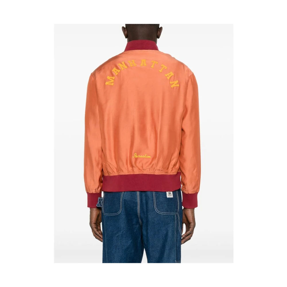 Bode Terracotta Oranje Knoop Voorkant Buitenkleding Orange Heren