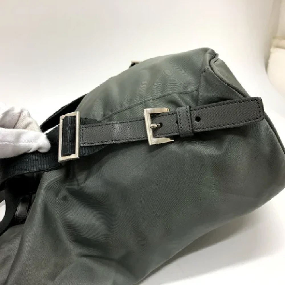 Prada Vintage Pre-owned Leather prada-bags Gray Dames