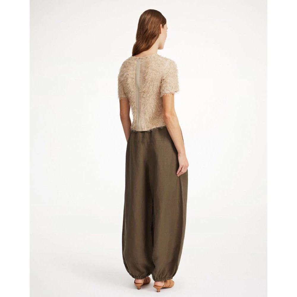By Malene Birger Bohemian Lumonas Shitake Broek By Herenne Birger Green Dames
