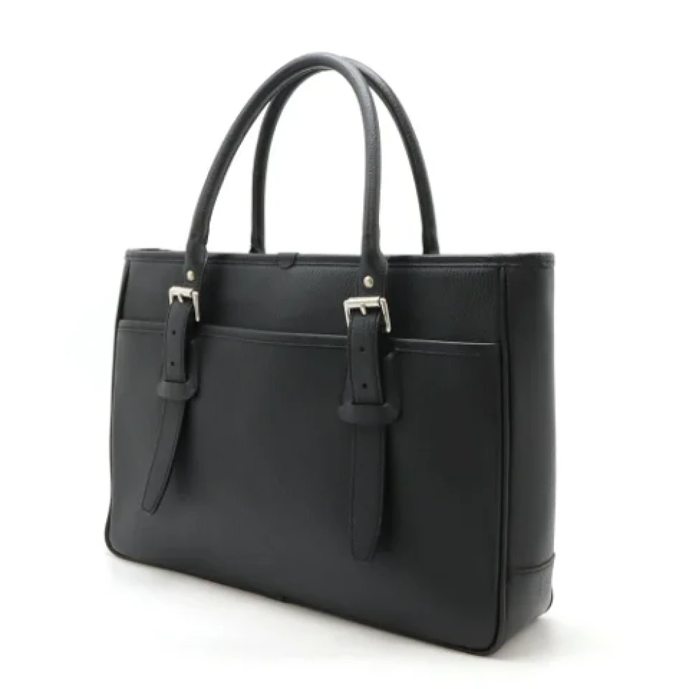 Burberry Vintage Pre-owned Leather shoulder-bags Black Dames