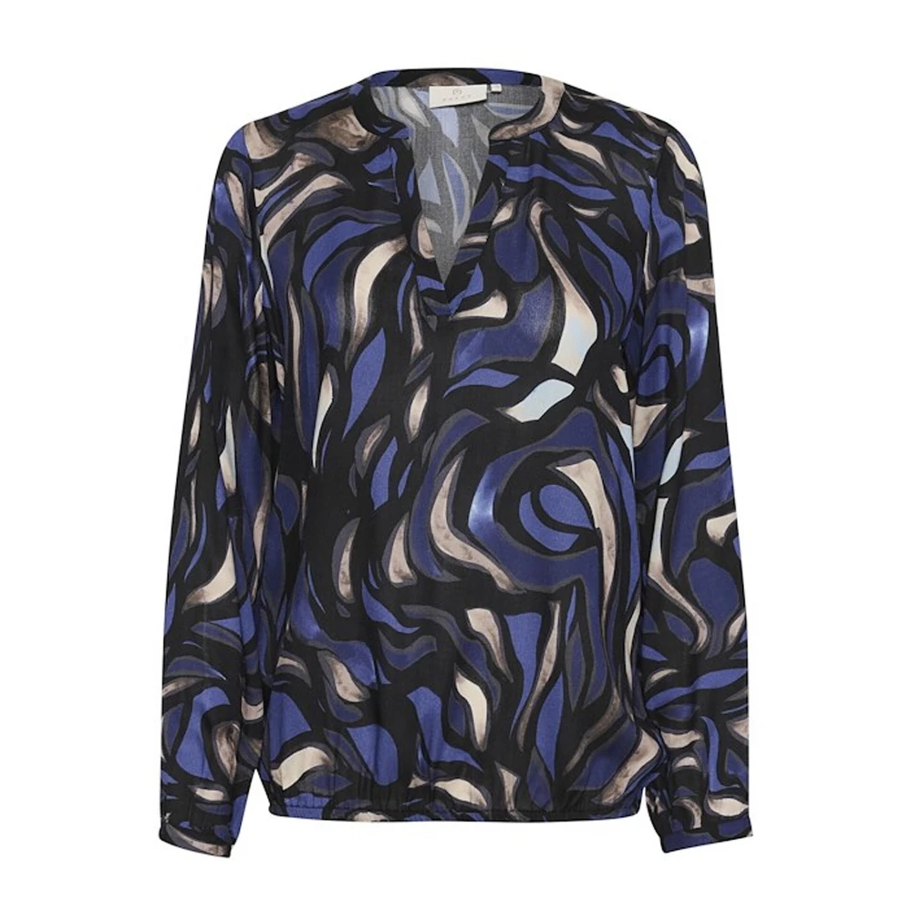 Kaffe Abstract Grafisch Blousetop Multicolor Dames