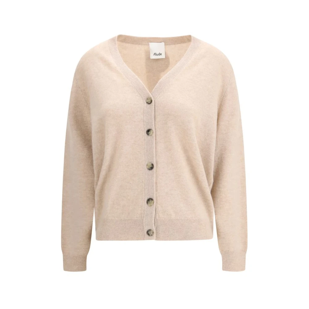 Allude Women's Beige Cashmere Cardigan