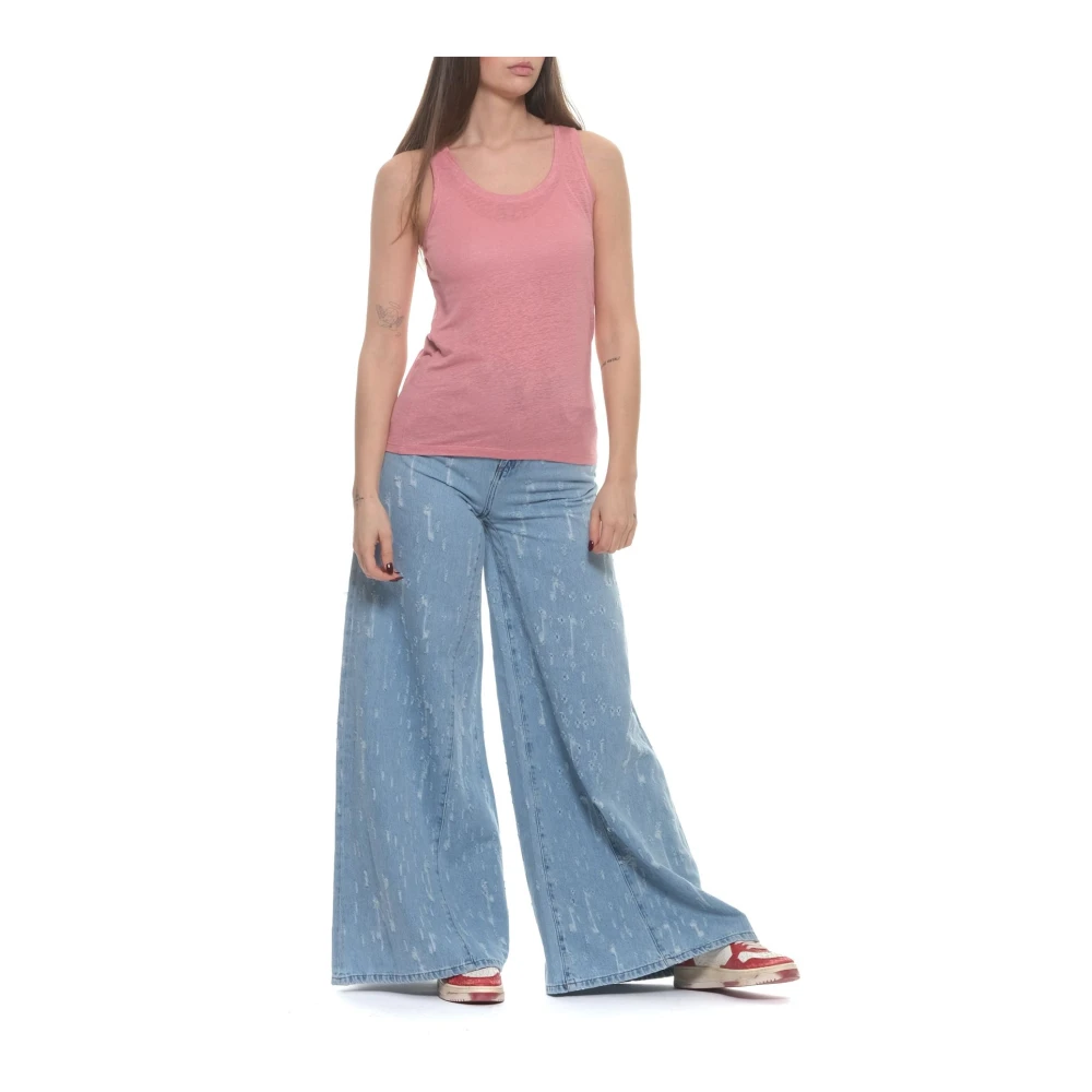 majestic filatures Sleeveless Tops Pink Dames
