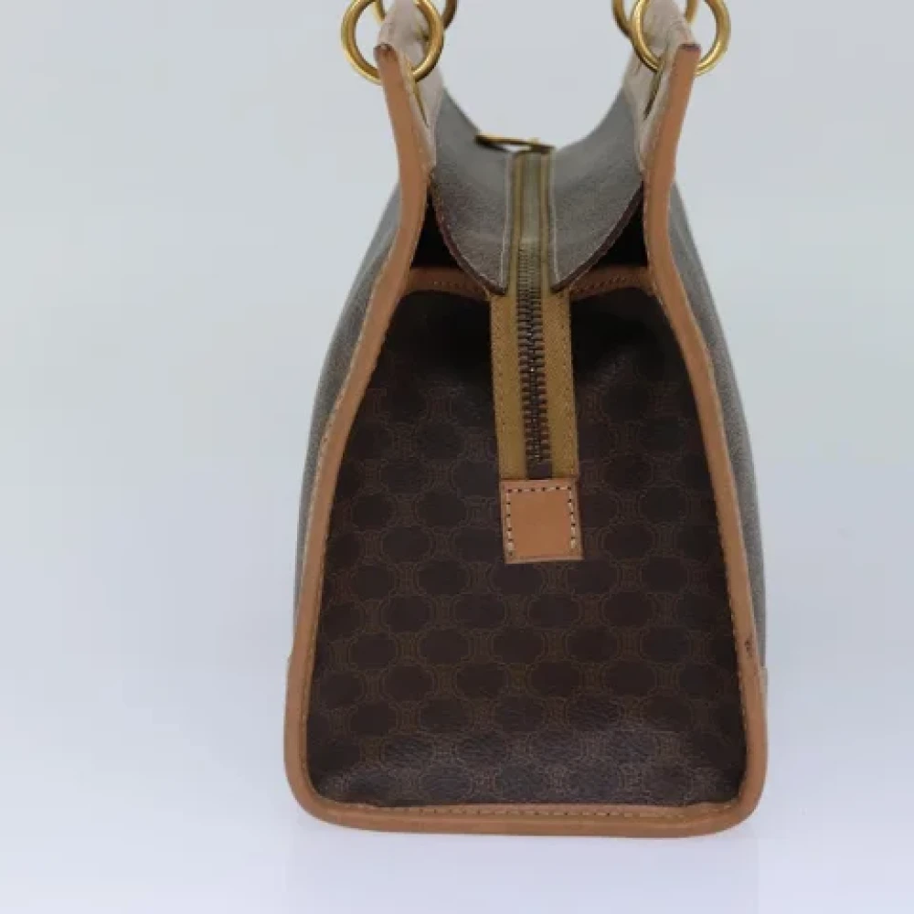 Celine Vintage Pre-owned Canvas handbags Brown Dames