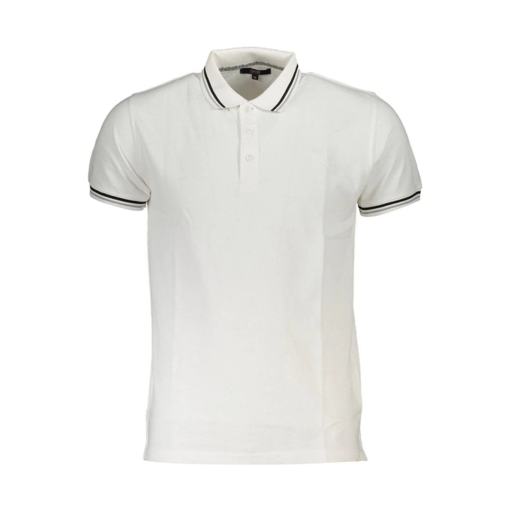 Cavalli Class Men's White Polo Shirts, Xl, Classic Fit Polo Shirt Short Sleeves