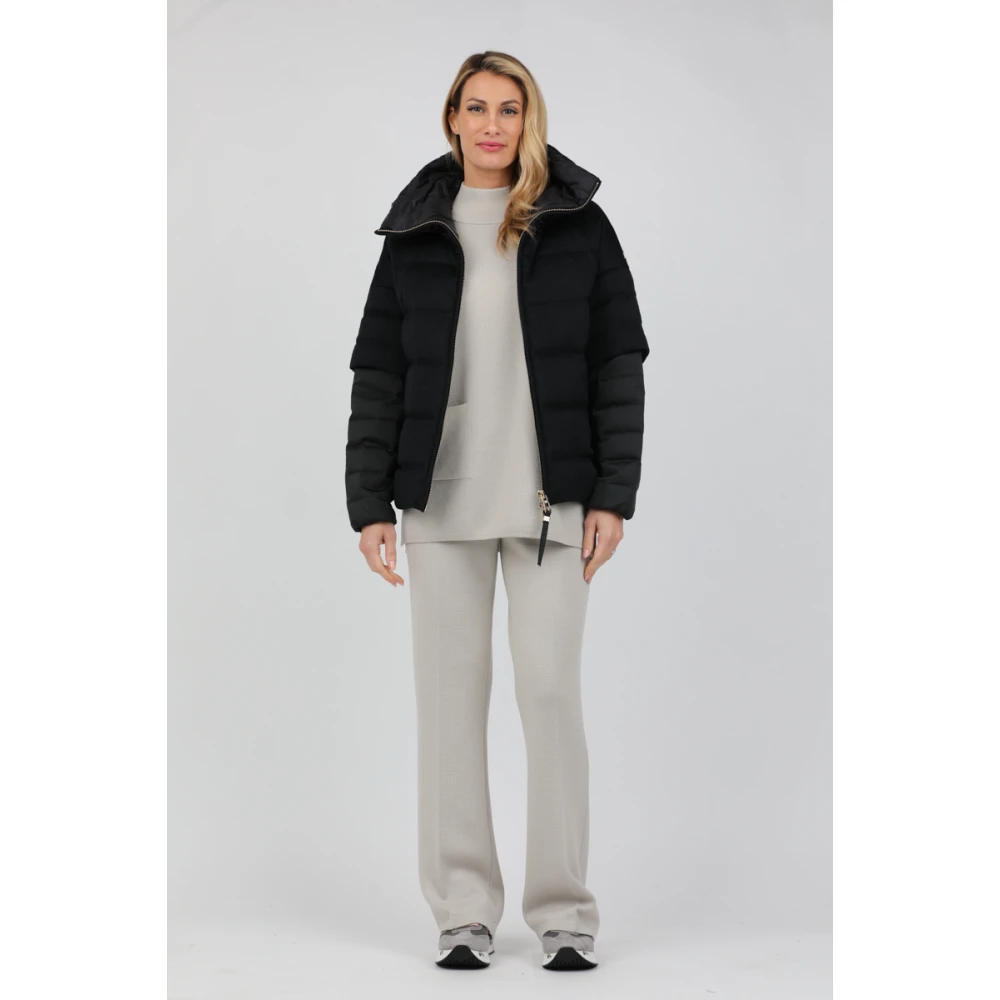 Gran Sasso Gebreide broek met elastische taille Gray Dames