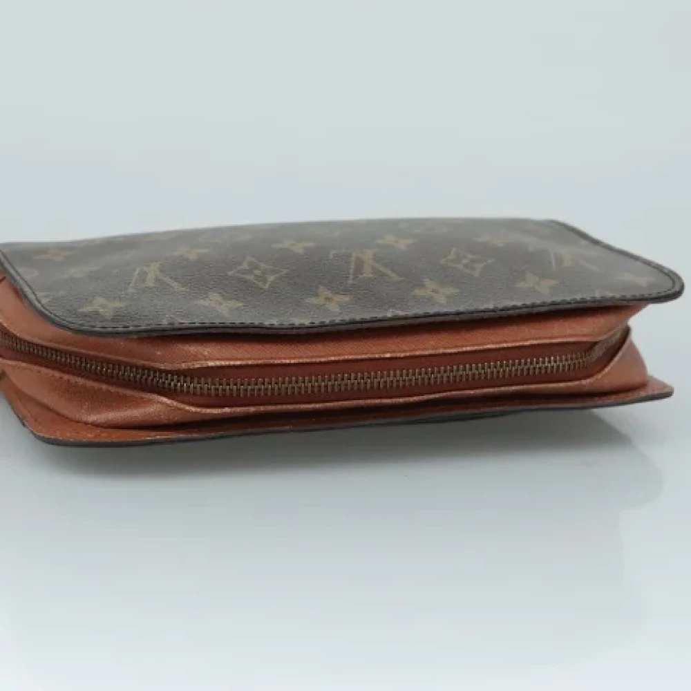 Louis Vuitton Vintage Pre-owned Canvas clutches Brown Dames