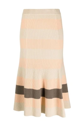 Cashmere Cotton Knit Skirt