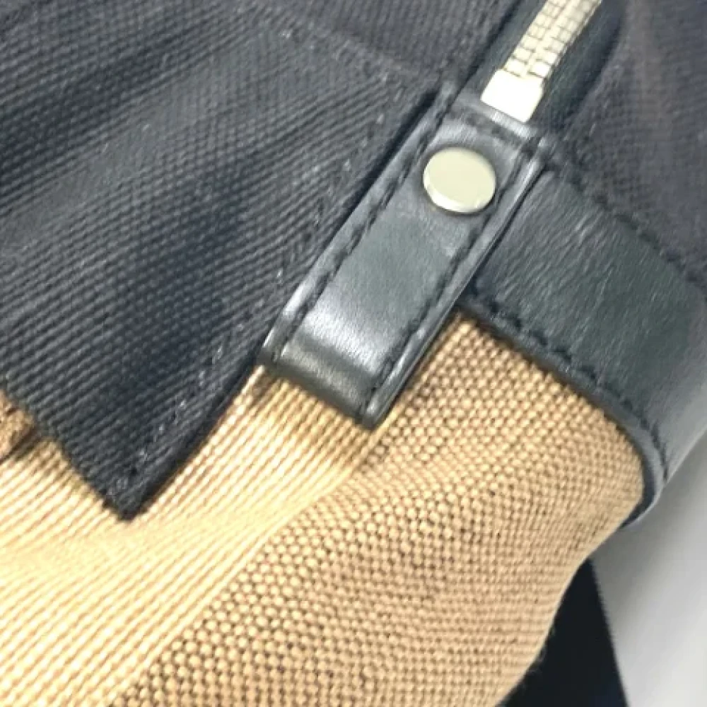 Burberry Vintage Pre-owned Canvas backpacks Beige Heren