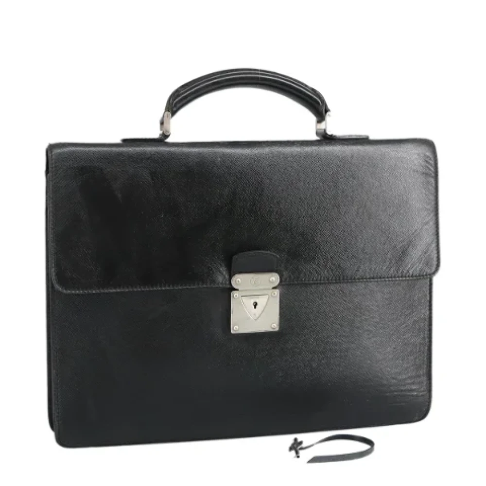 Louis Vuitton Vintage Pre-owned Leather handbags Black Dames