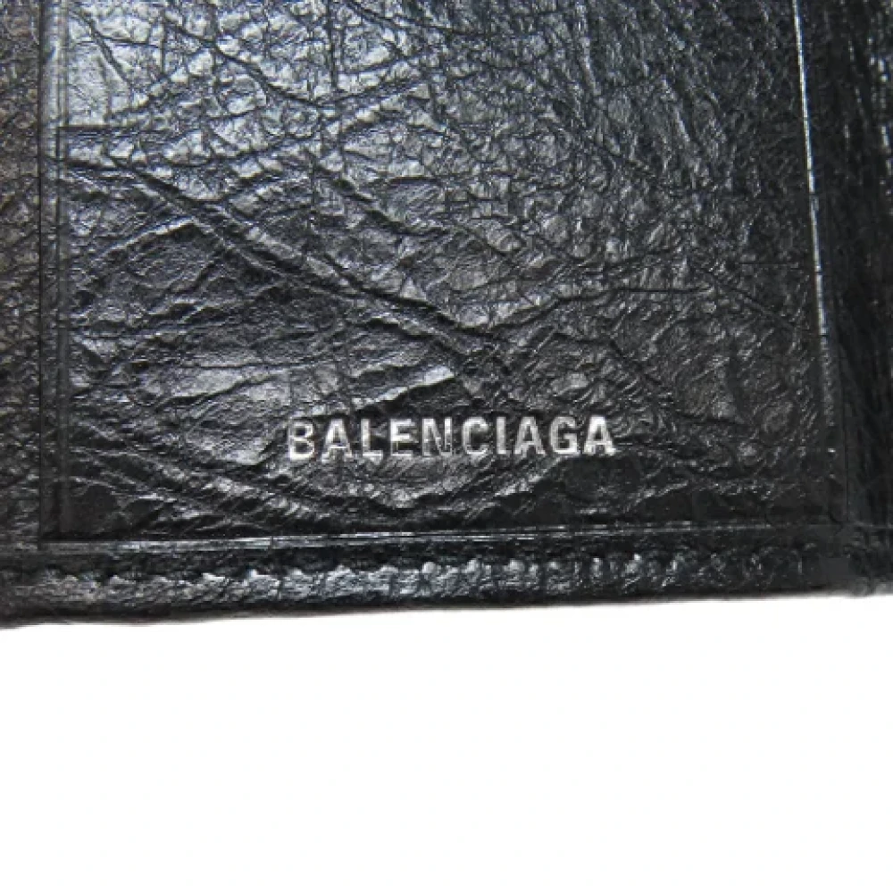 Balenciaga Vintage Pre-owned Leather key-holders Black Dames