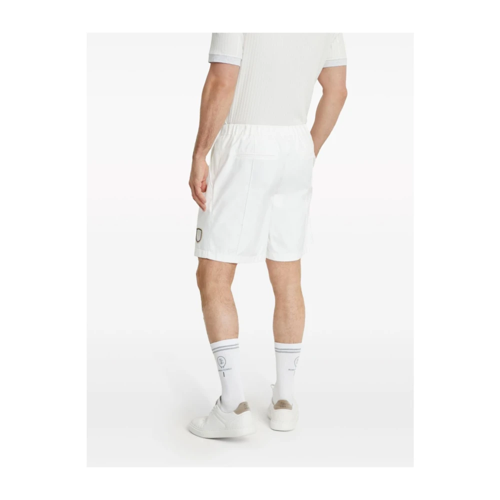 BRUNELLO CUCINELLI Witte Shorts White Heren