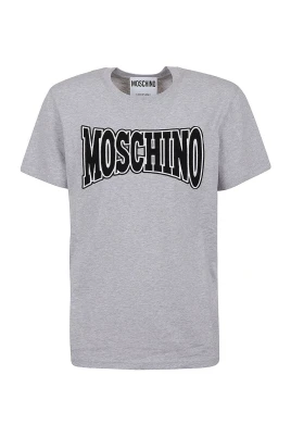 Grå Broderad Logo T-Shirt