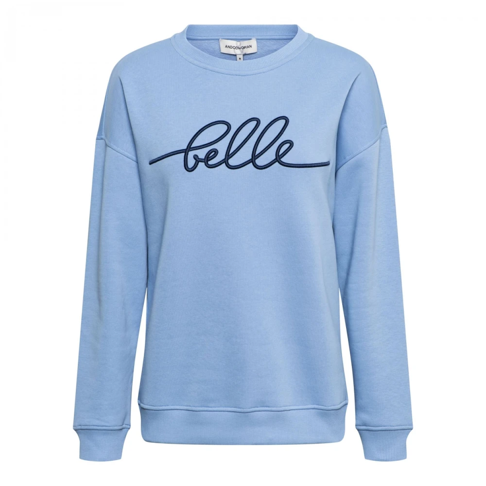 &Co Woman Zacht Sweatshirt met Capuchon Blue Dames