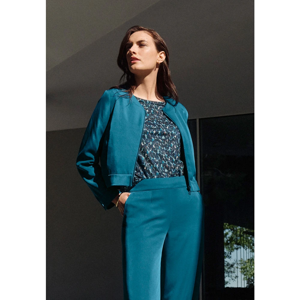 Betty Barclay Casual Jack Langarm Blue Dames