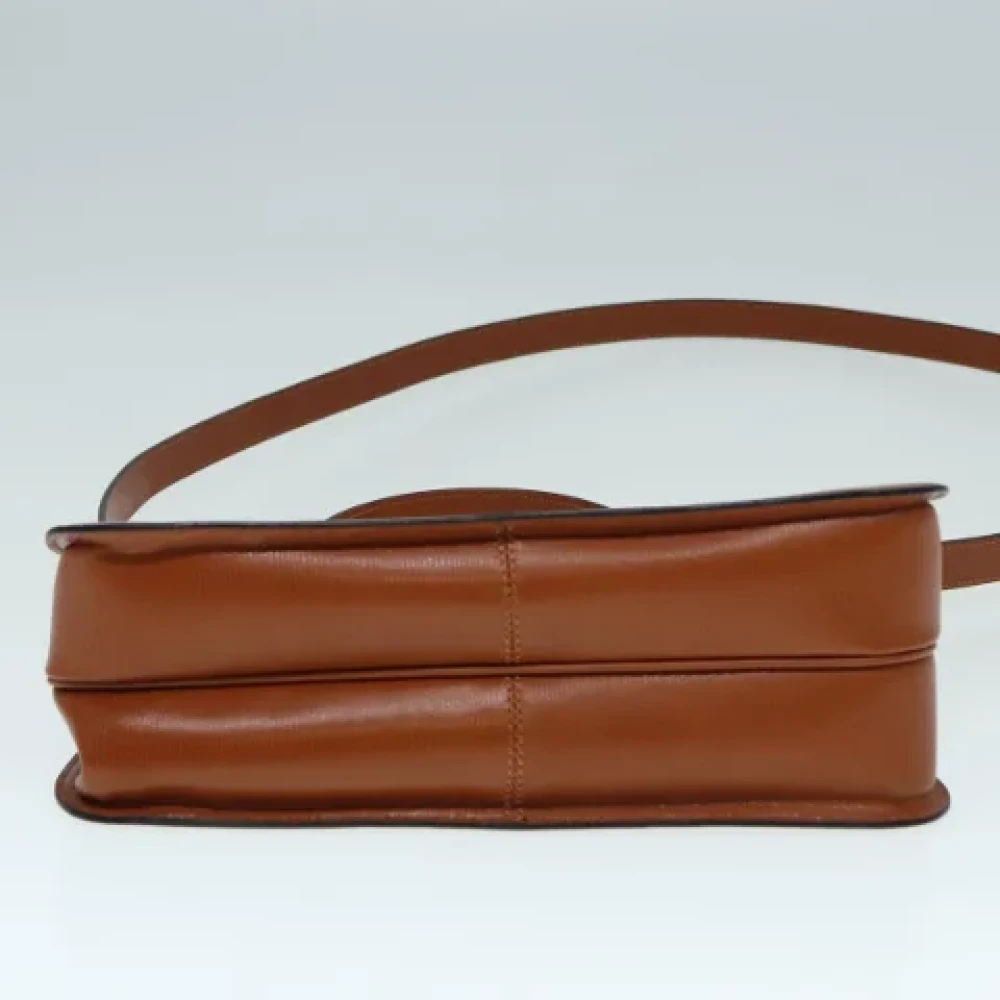 Celine Vintage Pre-owned Leather handbags Brown Dames