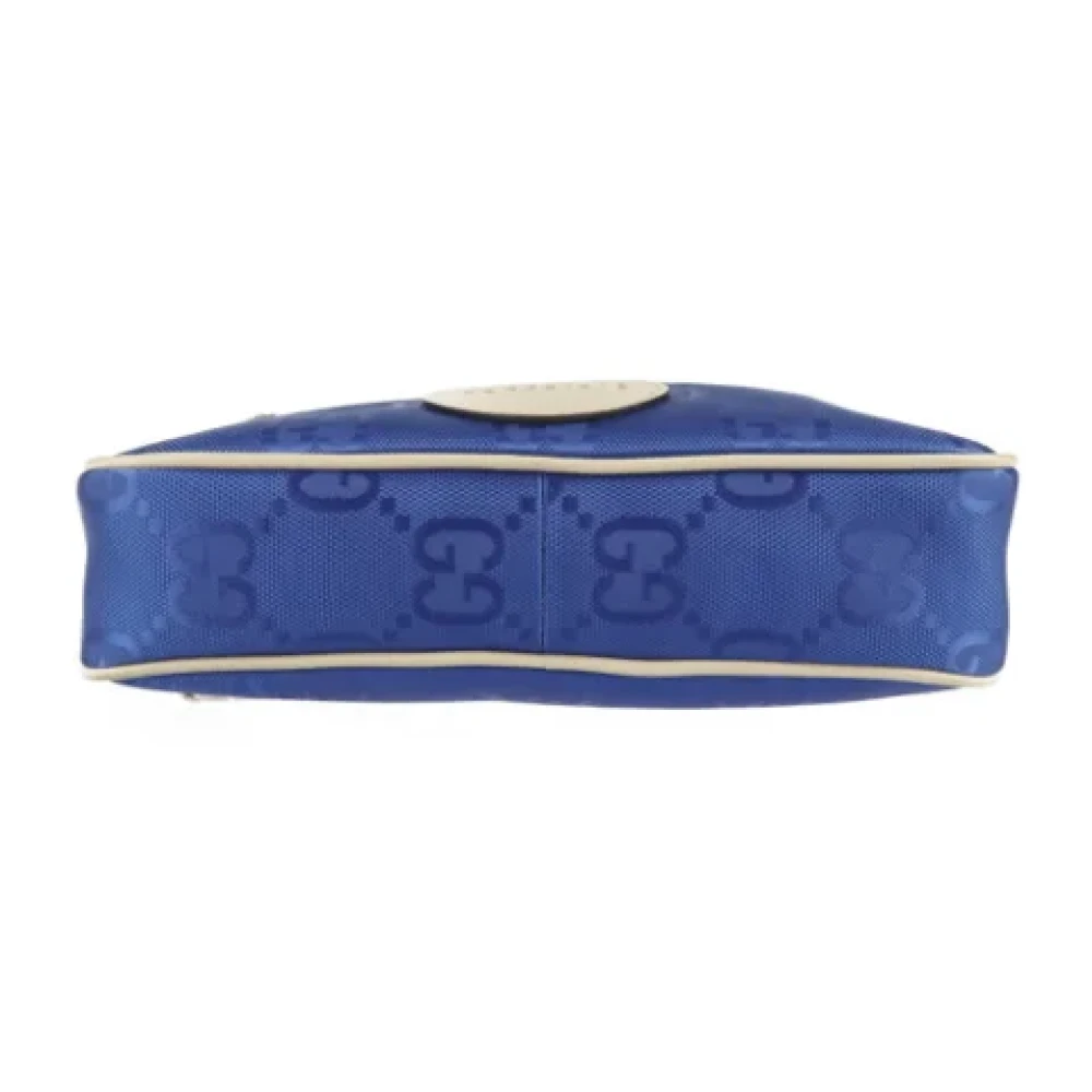 Gucci Vintage Pre-owned Leather crossbody-bags Blue Dames