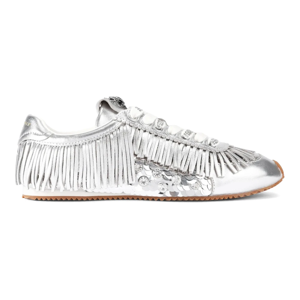 Kurt Geiger Islington Fringe Sneaker Dames Schoenen Grijs