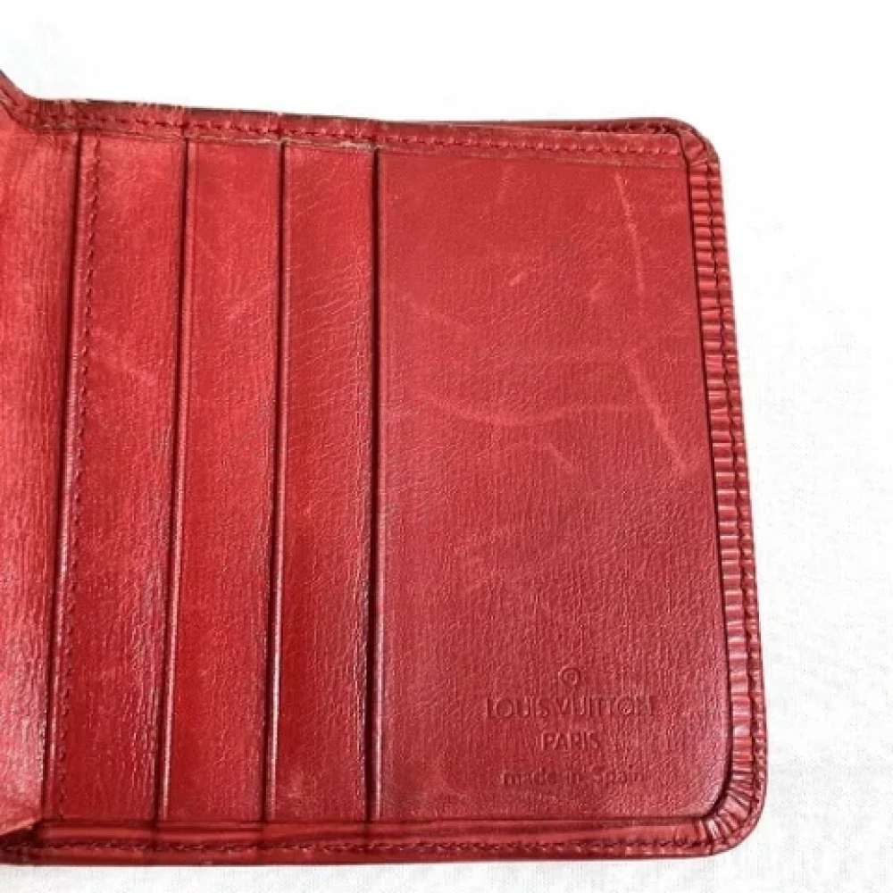 Louis Vuitton Vintage Pre-owned Leather wallets Red Heren