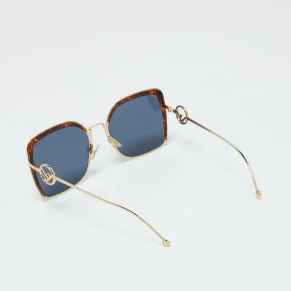 Fendi Vintage Pre-owned Acetate sunglasses Blue Dames