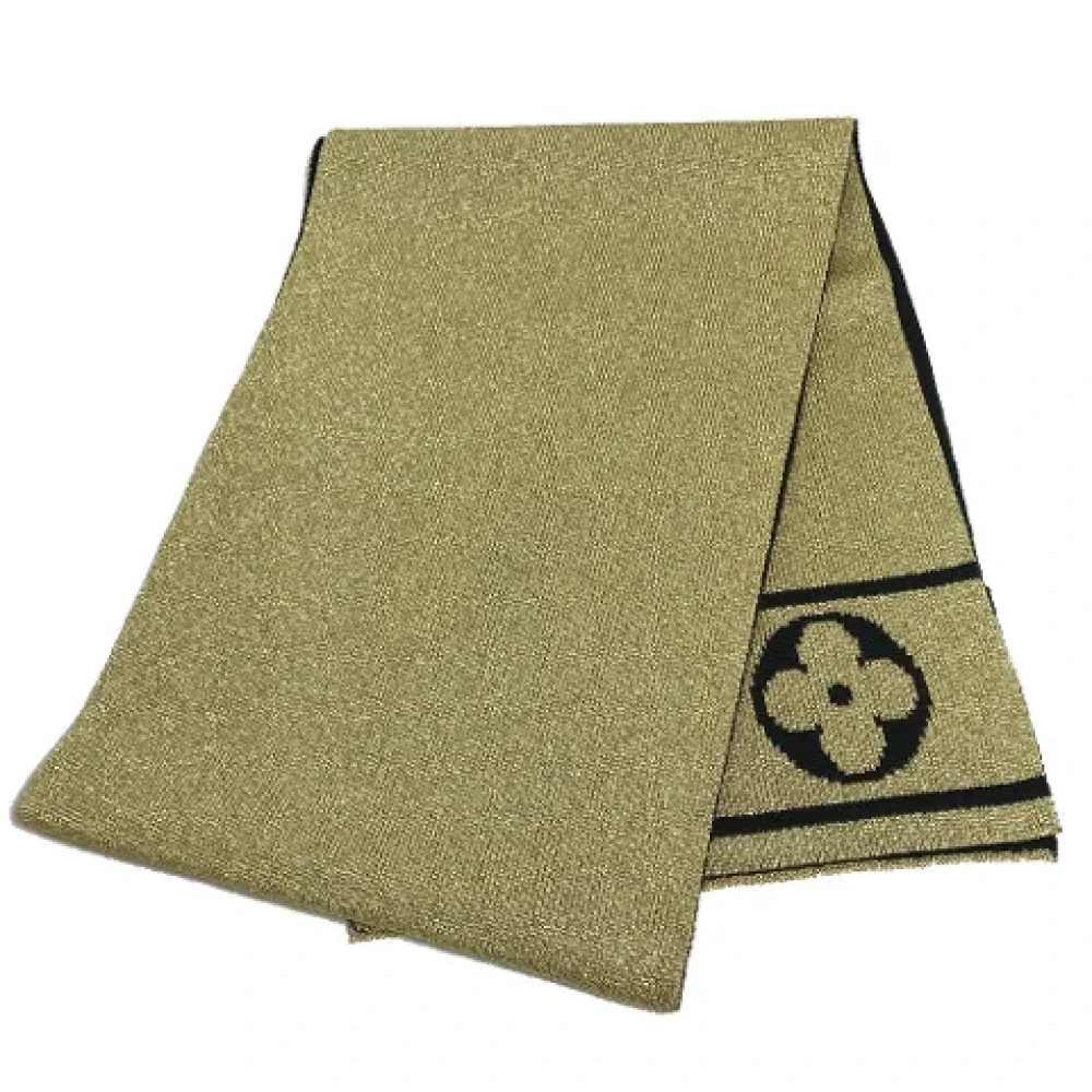 Louis Vuitton Vintage Pre-owned Wool scarves Brown Dames