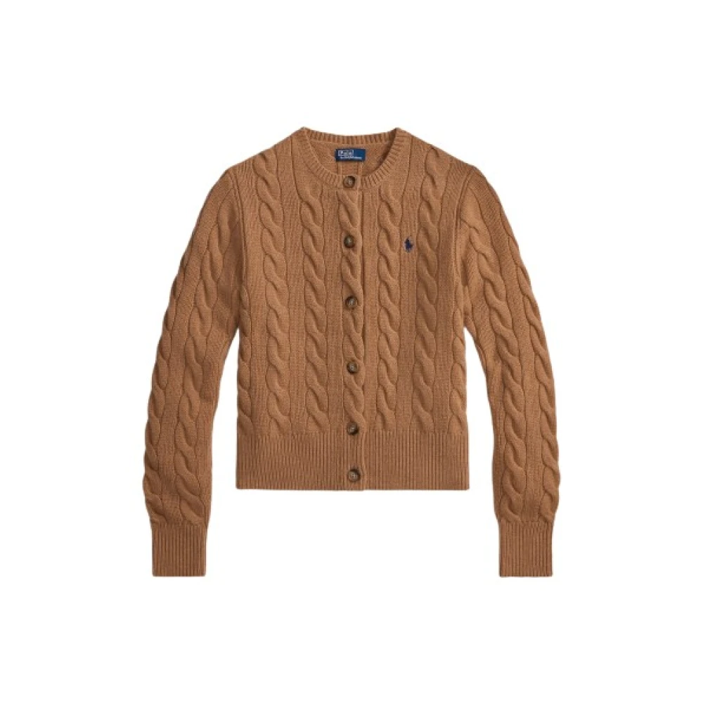 Polo Ralph Lauren Brun Cable Knit Cardigan